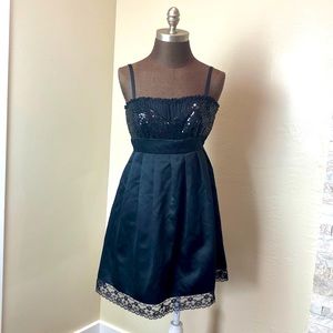 Betsey Johnson Sequin Satin Dress